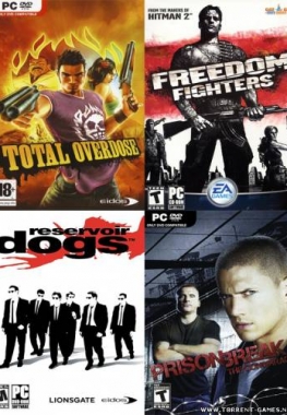 Сборник игр жанра 3rd Action. Freedom Fighters + Total Overdose + Reservoir Dogs + Prison Break (2003-2010) PC