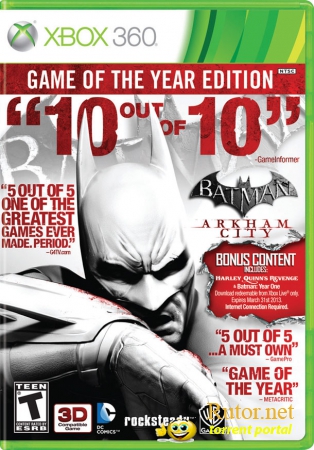 Batman: Arkham City - Game of the Year Edition[Region Free][ENG](XGD3) (LT+ 3.0)