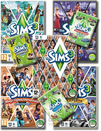 Антология The Sims 3. Официальные русские версии. (SoftClub\EA) (RUS\MULTI) [L]