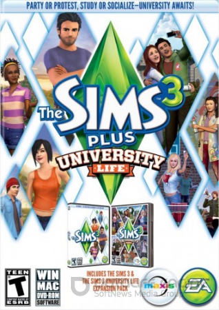 The Siмs 3: Студенческая жизнь / The Sims 3 University Life (2013/PC/Rus) Add-on