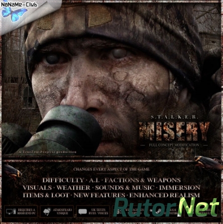 S.T.A.L.K.E.R.: Call Of Pripyat - MISERY 2.1 Beta (2014) PC | Mod