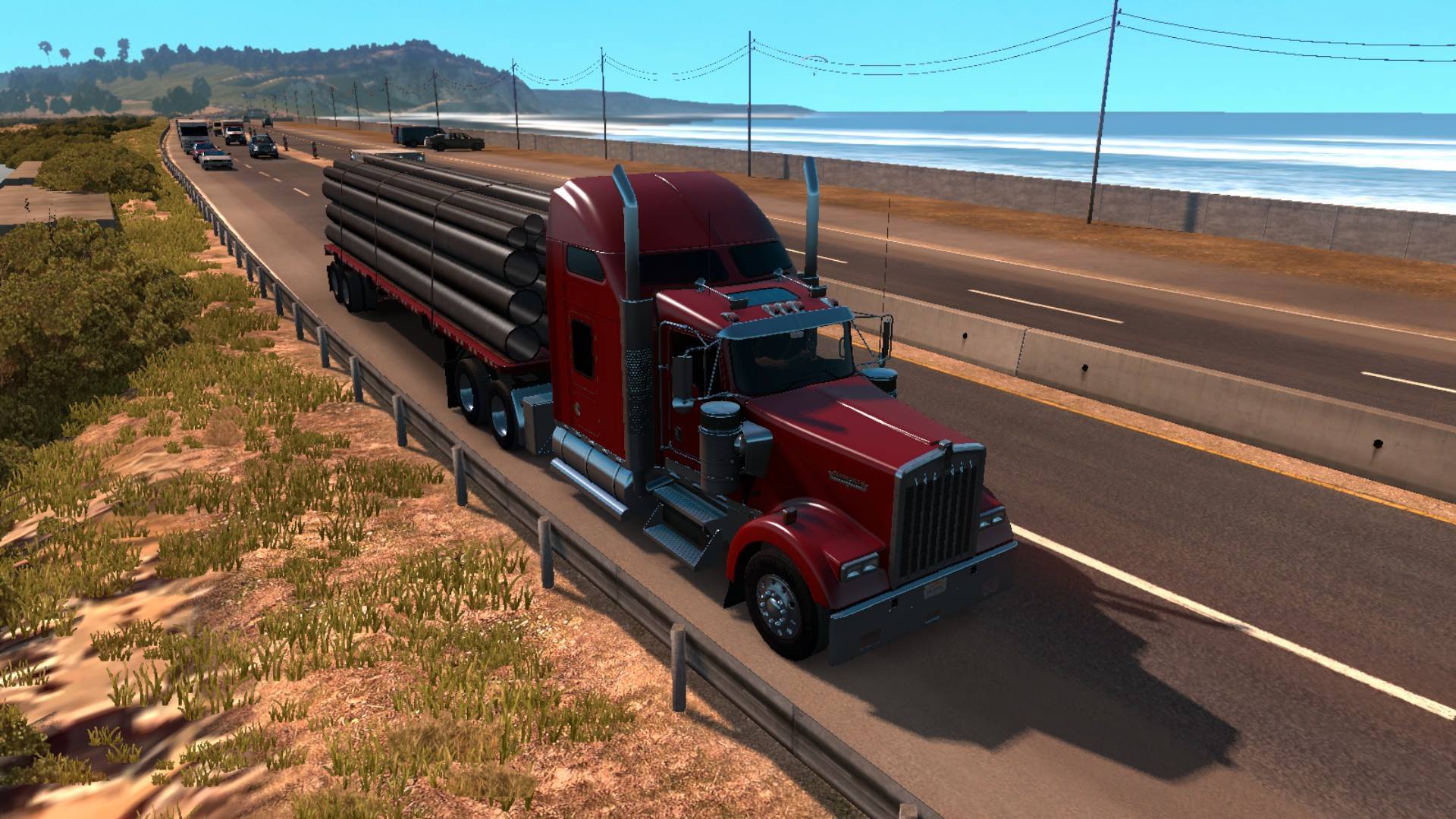 Скачать игру American Truck Simulator v 1.43.2.27s + DLC (2016) PC |  Steam-Rip от =nemos= через торрент на rutor